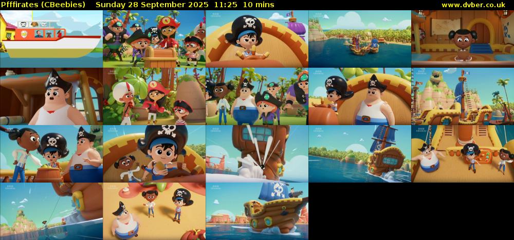 Pfffirates (CBeebies) Sunday 28 September 2025 11:25 - 11:35
