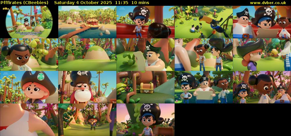 Pfffirates (CBeebies) Saturday 4 October 2025 11:35 - 11:45