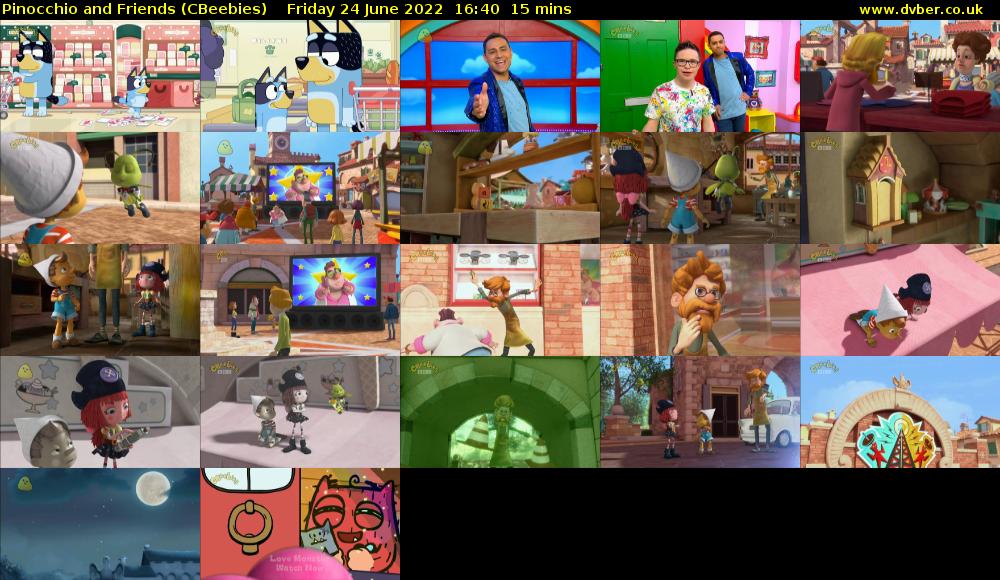 Pinocchio and Friends (CBeebies) Friday 24 June 2022 16:40 - 16:55
