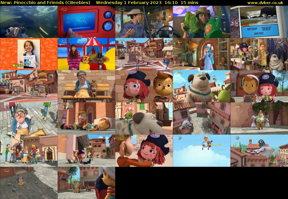Pinocchio and Friends (CBeebies) Wednesday 1 February 2023 16:10 - 16:25