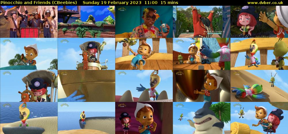 Pinocchio and Friends (CBeebies) Sunday 19 February 2023 11:00 - 11:15