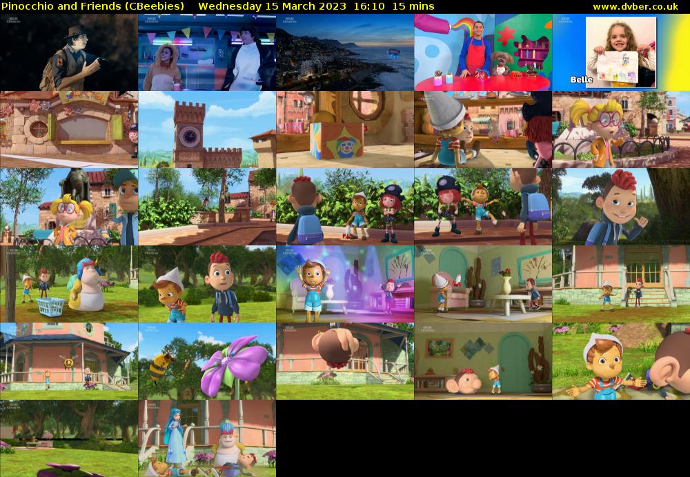 Pinocchio and Friends (CBeebies) Wednesday 15 March 2023 16:10 - 16:25