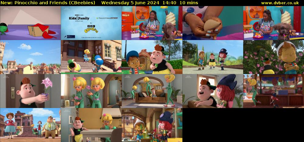 Pinocchio and Friends (CBeebies) Wednesday 5 June 2024 14:40 - 14:50