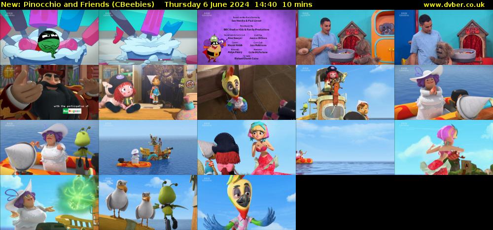 Pinocchio and Friends (CBeebies) Thursday 6 June 2024 14:40 - 14:50
