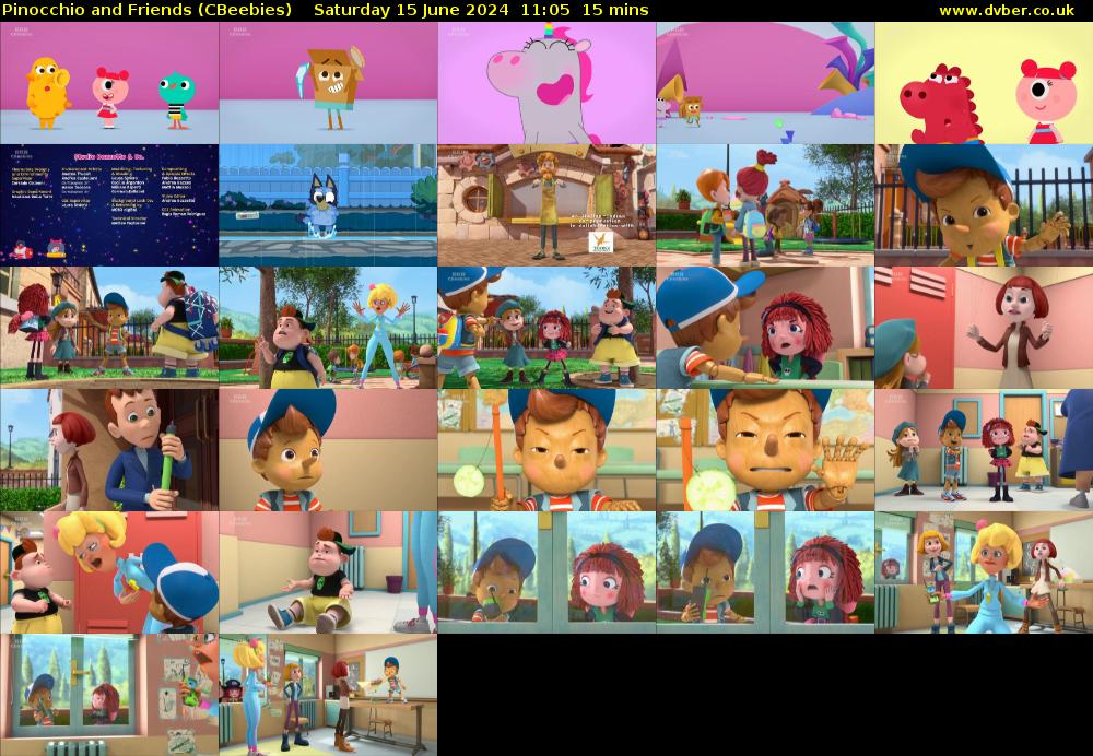 Pinocchio and Friends (CBeebies) Saturday 15 June 2024 11:05 - 11:20