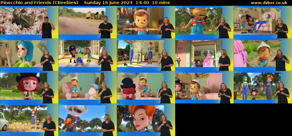Pinocchio and Friends (CBeebies) Sunday 16 June 2024 14:40 - 14:50