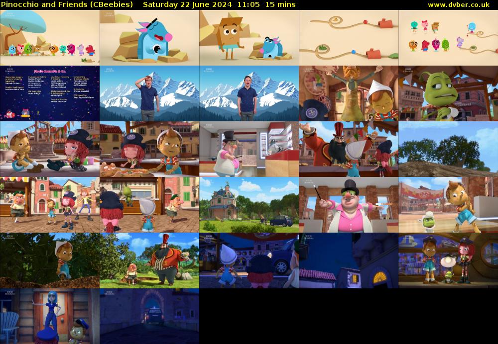 Pinocchio and Friends (CBeebies) Saturday 22 June 2024 11:05 - 11:20