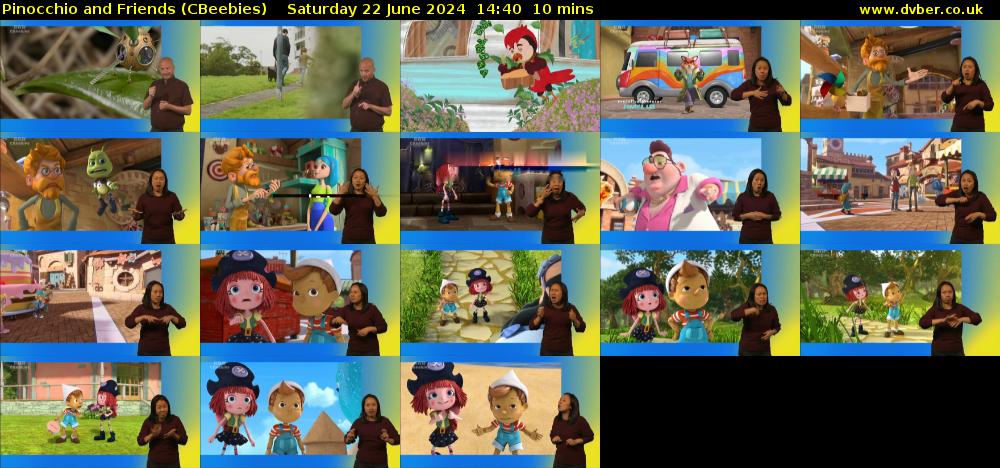 Pinocchio and Friends (CBeebies) Saturday 22 June 2024 14:40 - 14:50