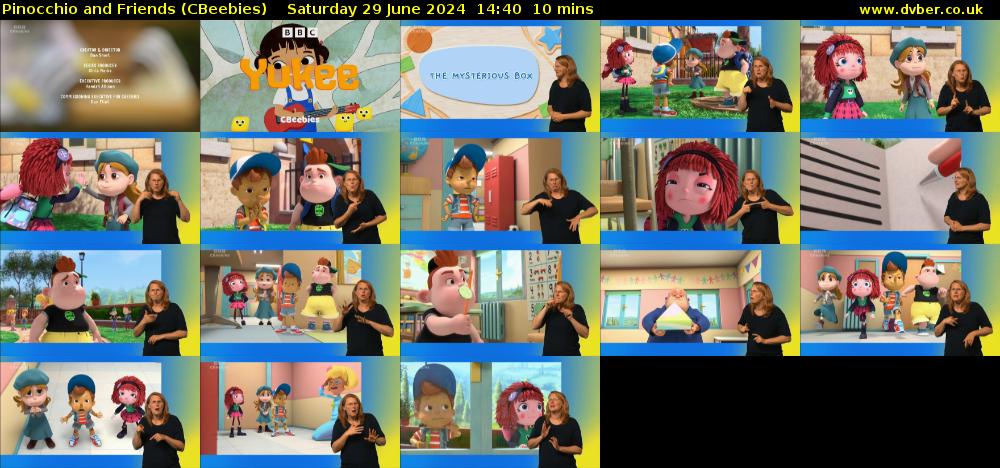 Pinocchio and Friends (CBeebies) Saturday 29 June 2024 14:40 - 14:50