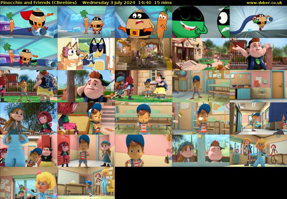 Pinocchio and Friends (CBeebies) Wednesday 3 July 2024 14:40 - 14:55