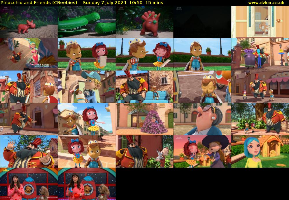 Pinocchio and Friends (CBeebies) Sunday 7 July 2024 10:50 - 11:05