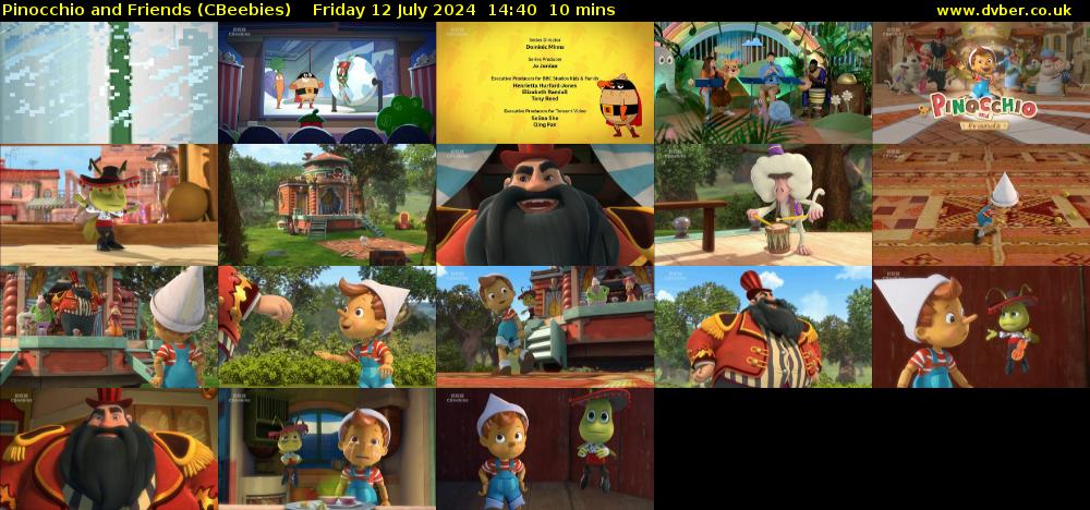 Pinocchio and Friends (CBeebies) Friday 12 July 2024 14:40 - 14:50