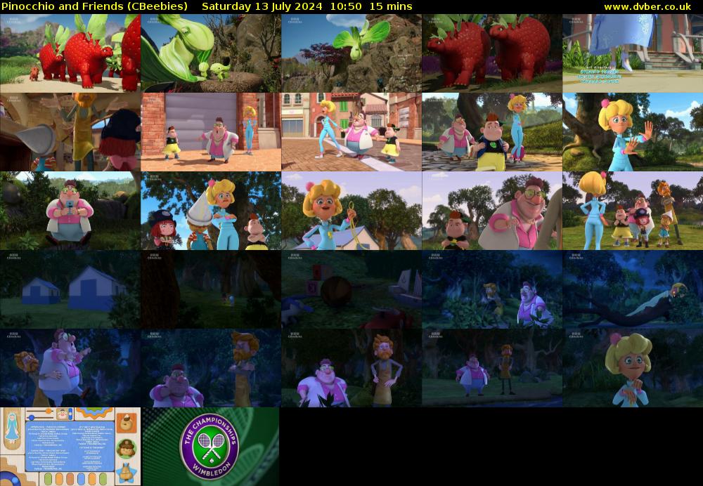 Pinocchio and Friends (CBeebies) Saturday 13 July 2024 10:50 - 11:05