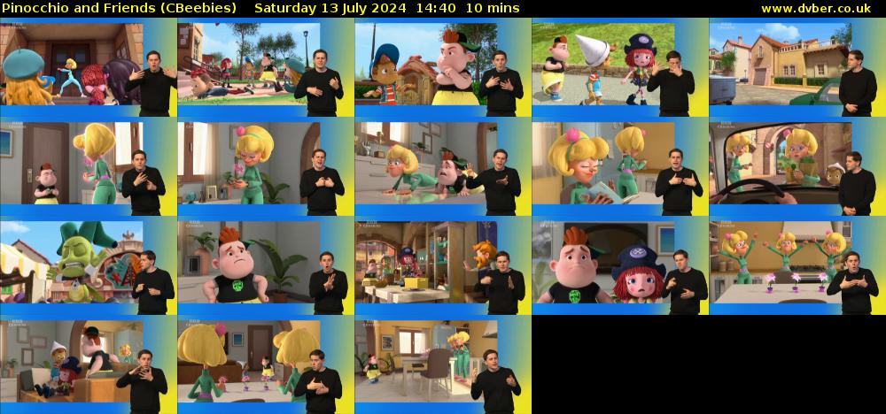 Pinocchio and Friends (CBeebies) Saturday 13 July 2024 14:40 - 14:50