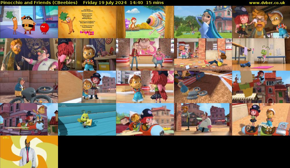 Pinocchio and Friends (CBeebies) Friday 19 July 2024 14:40 - 14:55