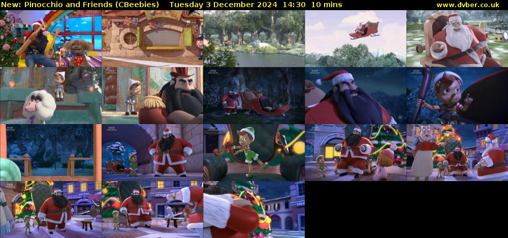 Pinocchio and Friends (CBeebies) Tuesday 3 December 2024 14:30 - 14:40