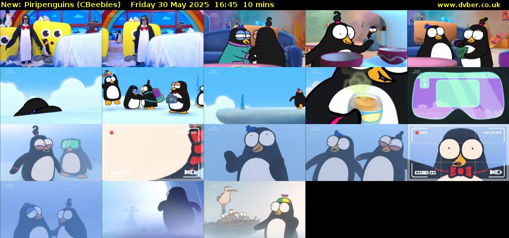 Piripenguins (CBeebies) Friday 30 May 2025 16:45 - 16:55