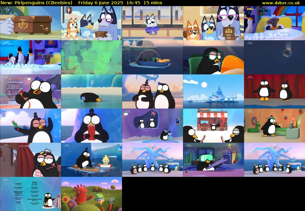 Piripenguins (CBeebies) Friday 6 June 2025 16:45 - 17:00