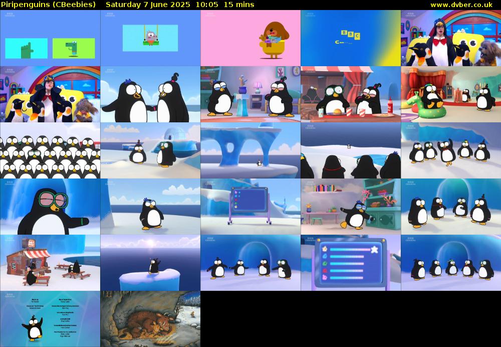 Piripenguins (CBeebies) Saturday 7 June 2025 10:05 - 10:20