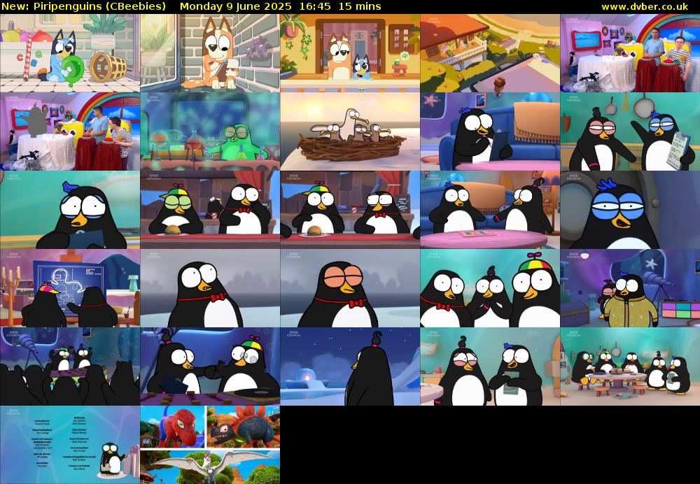 Piripenguins (CBeebies) Monday 9 June 2025 16:45 - 17:00