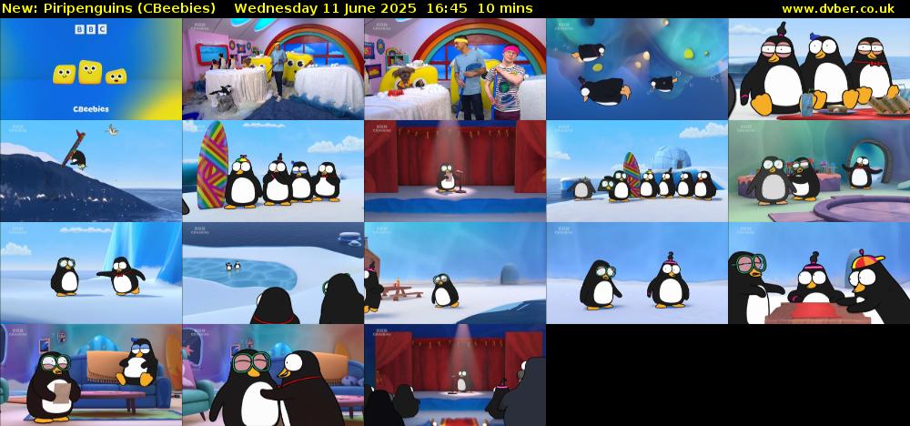 Piripenguins (CBeebies) Wednesday 11 June 2025 16:45 - 16:55