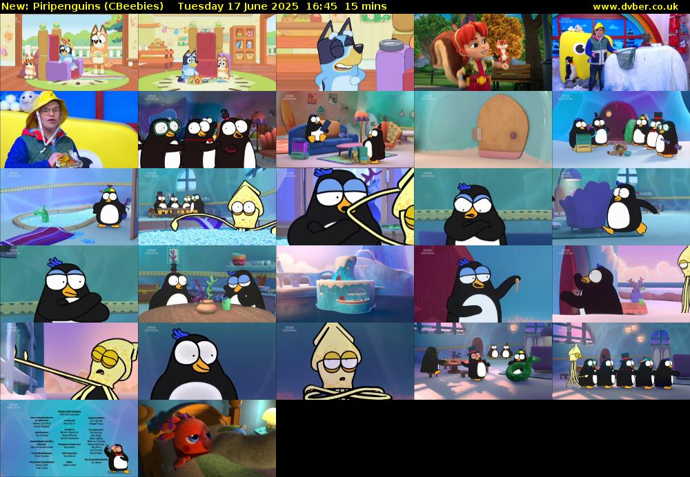 Piripenguins (CBeebies) Tuesday 17 June 2025 16:45 - 17:00