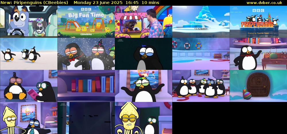 Piripenguins (CBeebies) Monday 23 June 2025 16:45 - 16:55