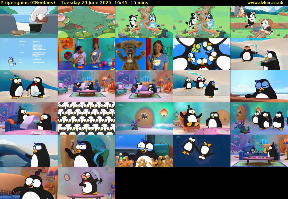 Piripenguins (CBeebies) Tuesday 24 June 2025 16:45 - 17:00