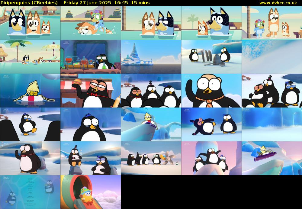 Piripenguins (CBeebies) Friday 27 June 2025 16:45 - 17:00