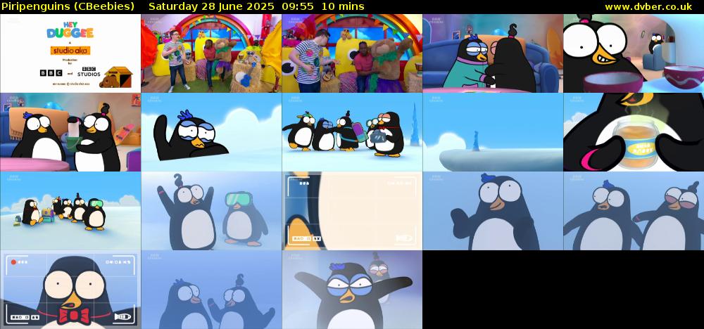 Piripenguins (CBeebies) Saturday 28 June 2025 09:55 - 10:05