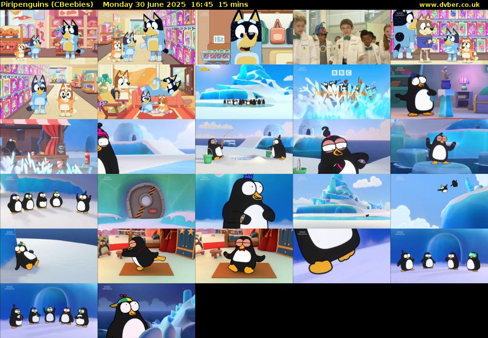 Piripenguins (CBeebies) Monday 30 June 2025 16:45 - 17:00