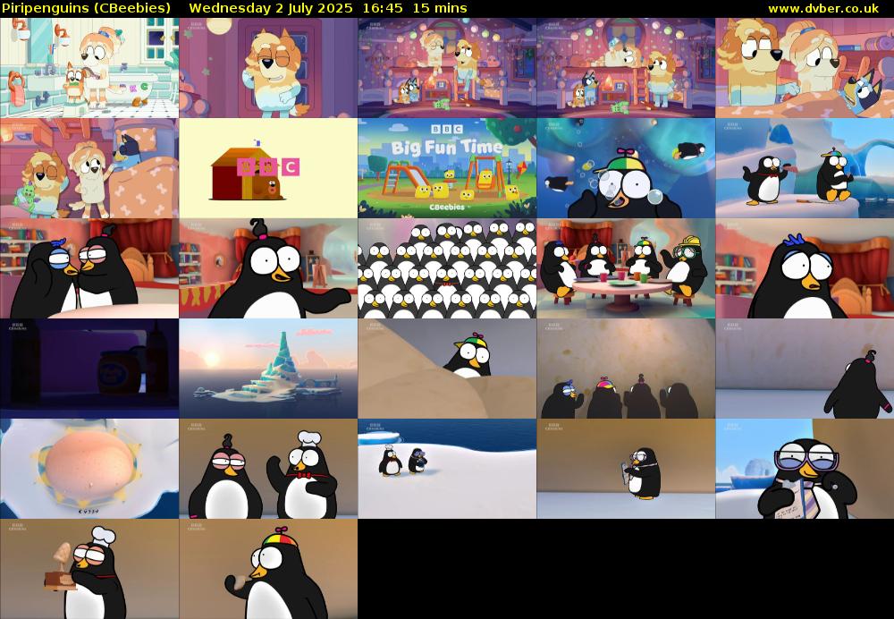Piripenguins (CBeebies) Wednesday 2 July 2025 16:45 - 17:00