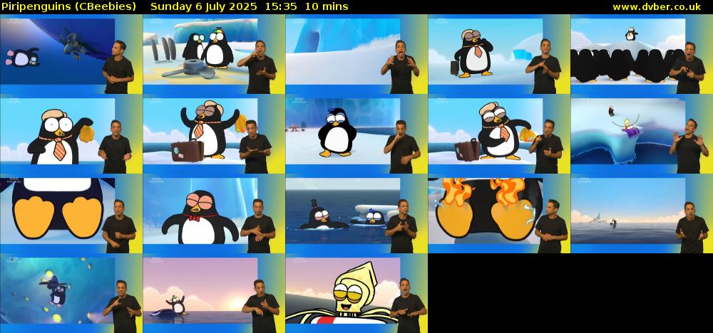 Piripenguins (CBeebies) Sunday 6 July 2025 15:35 - 15:45