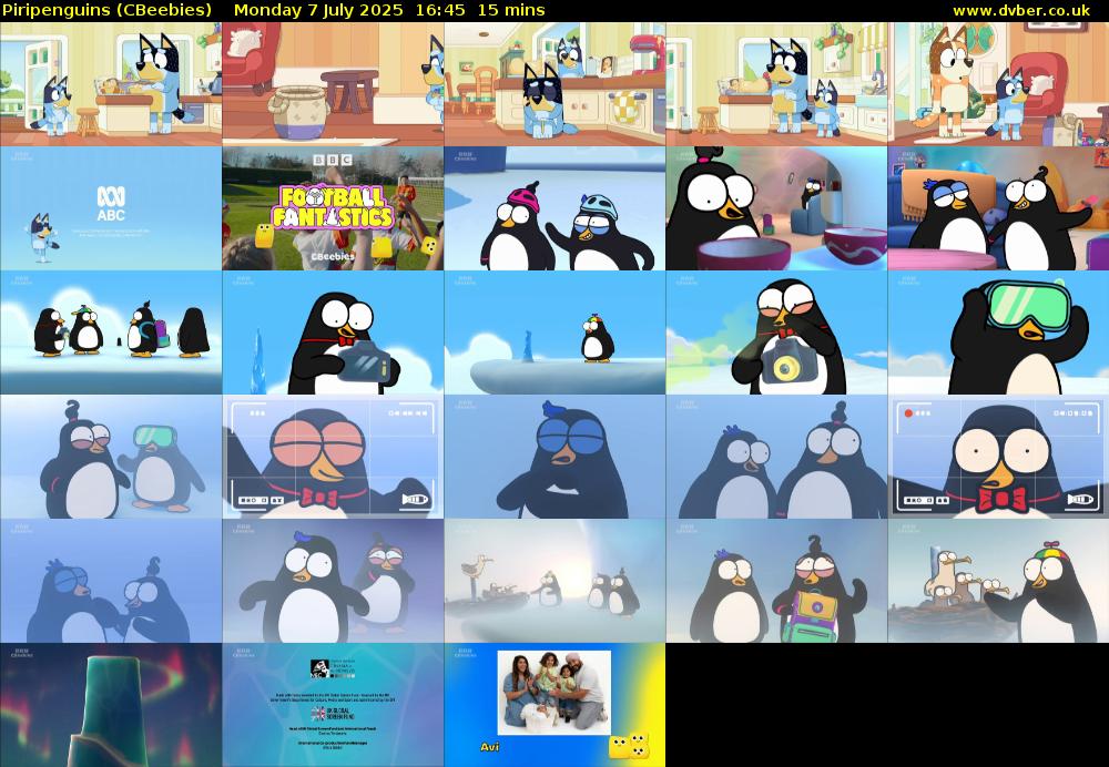 Piripenguins (CBeebies) Monday 7 July 2025 16:45 - 17:00