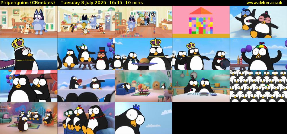 Piripenguins (CBeebies) Tuesday 8 July 2025 16:45 - 16:55