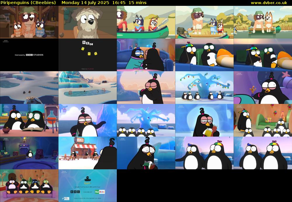 Piripenguins (CBeebies) Monday 14 July 2025 16:45 - 17:00