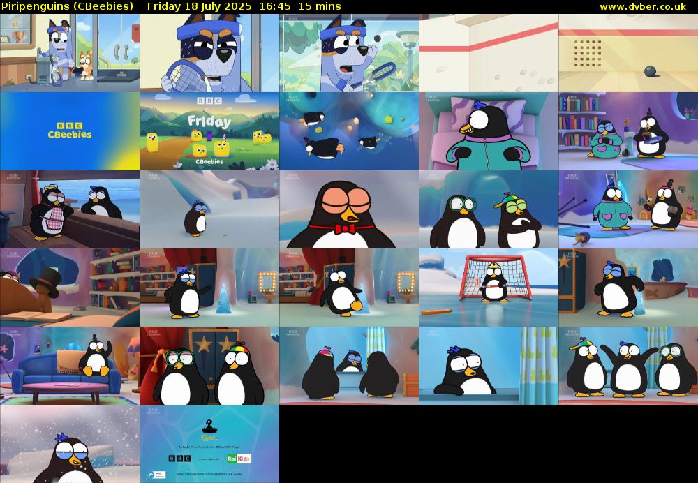 Piripenguins (CBeebies) Friday 18 July 2025 16:45 - 17:00