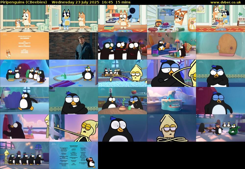 Piripenguins (CBeebies) Wednesday 23 July 2025 16:45 - 17:00
