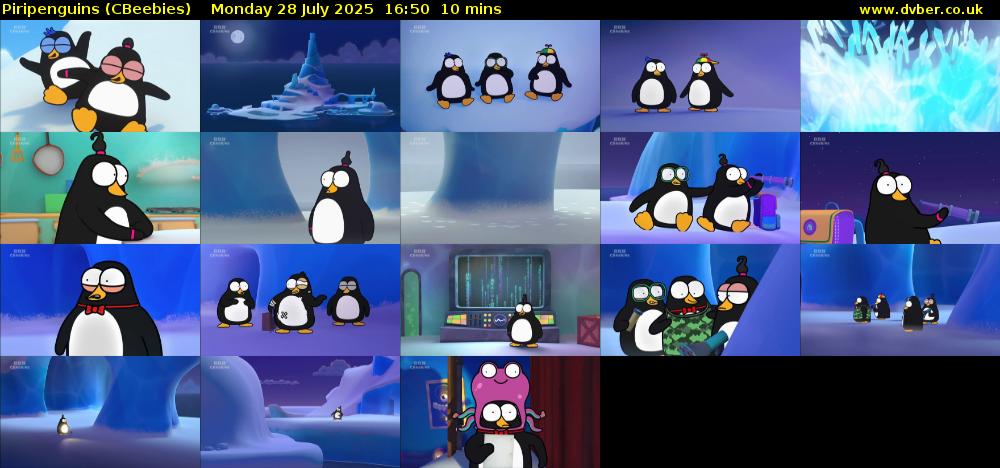 Piripenguins (CBeebies) Monday 28 July 2025 16:50 - 17:00