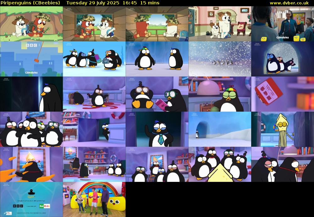 Piripenguins (CBeebies) Tuesday 29 July 2025 16:45 - 17:00
