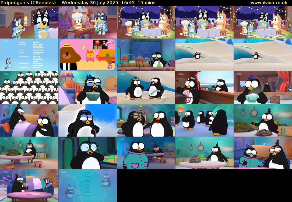 Piripenguins (CBeebies) Wednesday 30 July 2025 16:45 - 17:00