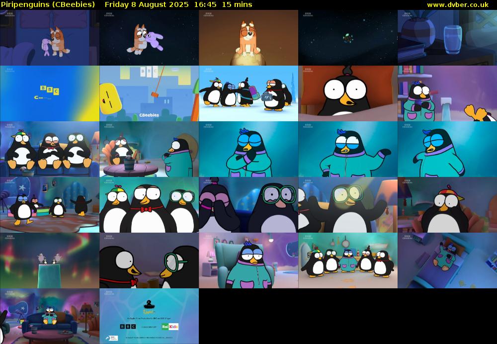 Piripenguins (CBeebies) Friday 8 August 2025 16:45 - 17:00
