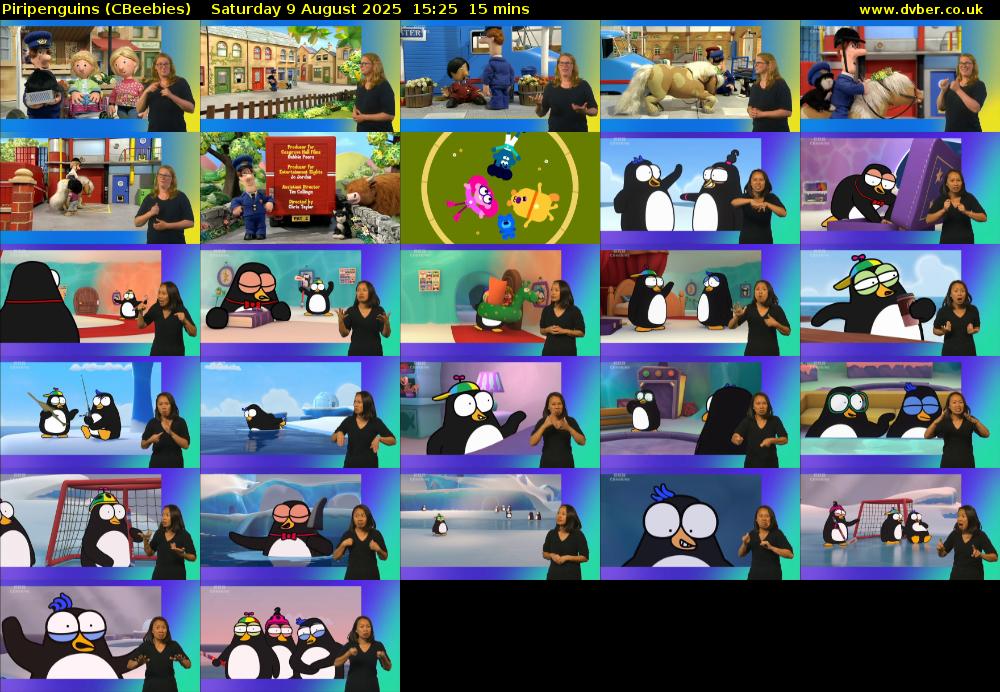 Piripenguins (CBeebies) Saturday 9 August 2025 15:25 - 15:40