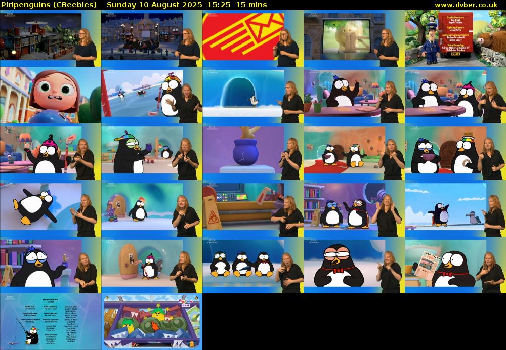 Piripenguins (CBeebies) Sunday 10 August 2025 15:25 - 15:40