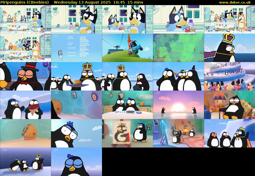 Piripenguins (CBeebies) Wednesday 13 August 2025 16:45 - 17:00