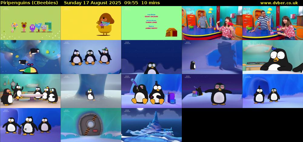 Piripenguins (CBeebies) Sunday 17 August 2025 09:55 - 10:05