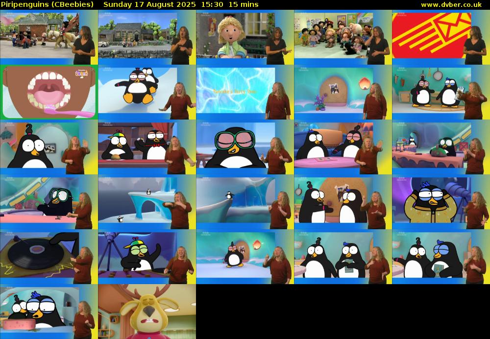 Piripenguins (CBeebies) Sunday 17 August 2025 15:30 - 15:45