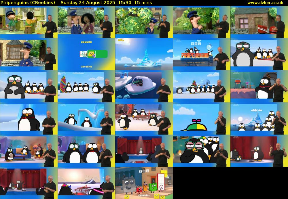 Piripenguins (CBeebies) Sunday 24 August 2025 15:30 - 15:45