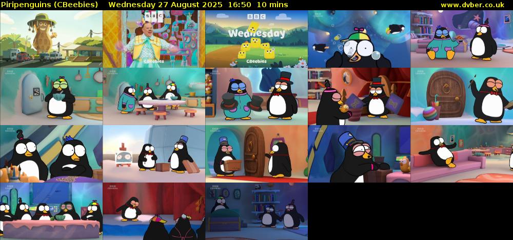 Piripenguins (CBeebies) Wednesday 27 August 2025 16:50 - 17:00