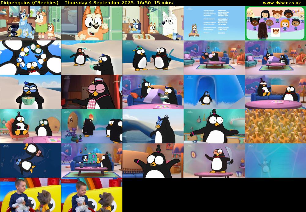 Piripenguins (CBeebies) Thursday 4 September 2025 16:50 - 17:05